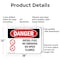 Signmission Diesel Fuel No Smoking No Open Flames Danger Sign, Aluminum, 18in W x 12in L, 2PK OS-2PACK-DS-A-1218-L-1124 - alternate 2